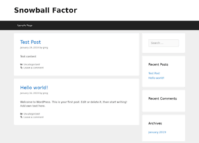 Snowballfactor.com thumbnail