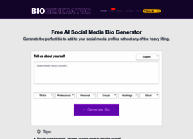 Socialmediabiogenerator.com thumbnail