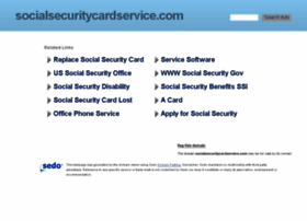 Socialsecuritycardservice.com thumbnail