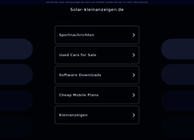Solar-kleinanzeigen.de thumbnail