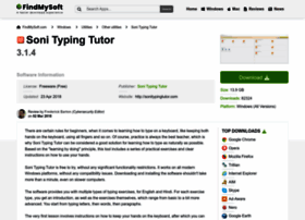 Soni-typing-tutor.findmysoft.com thumbnail
