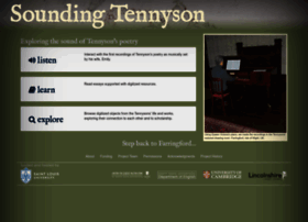 Soundingtennyson.org thumbnail Soundingtennyson.org thumbnail