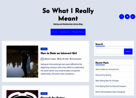 Sowhatireallymeant.com thumbnail