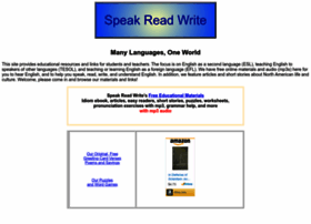 Speak-read-write.com thumbnail