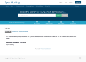 Spechosting.com thumbnail