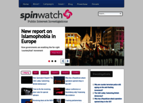 Spinwatch.org thumbnail