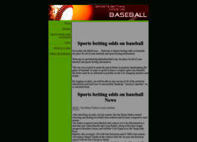 Sportsbettingoddsonbaseball.com thumbnail