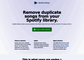 Spotify-dedup.com thumbnail