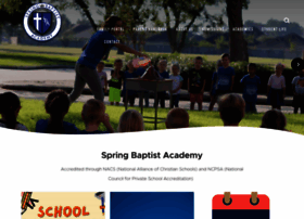 Springbaptistacademy.org thumbnail