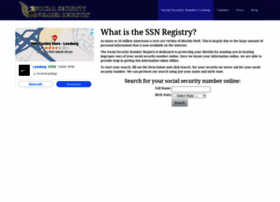 Ssnregistry.org thumbnail Ssnregistry.org thumbnail