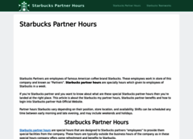 Starbuckspartnerhours.info thumbnail