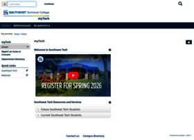 Stinet.southeasttech.edu thumbnail