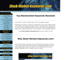 Stock-market-keywords.com thumbnail