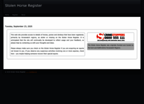 Stolenhorseregister.com thumbnail