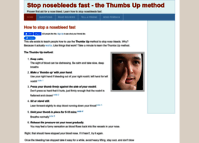 Stop-nosebleeds.org thumbnail