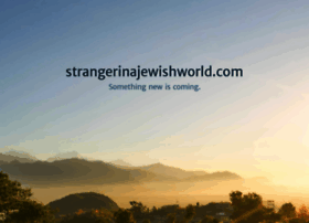 Strangerinajewishworld.com thumbnail