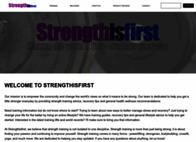 Strengthisfirst.com thumbnail