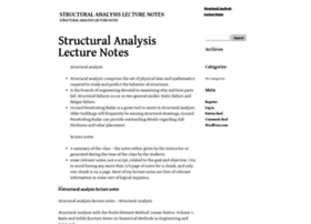 Structuralanalysislecturenotesoruh.wordpress.com thumbnail