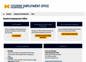 Studentemployment.umich.edu thumbnail