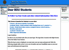 Studentinfo.bdu.edu.et thumbnail