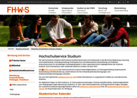 Studienangelegenheiten.fhws.de thumbnail