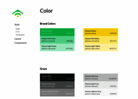 Styleguide.klaviyo.com thumbnail