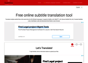 Subtitlestranslator.com thumbnail
