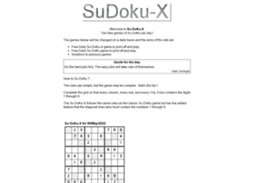 Sudoku-x.com thumbnail