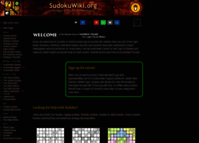 Sudokuwiki.org thumbnail