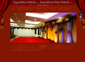 Suprabhamahal.com thumbnail
