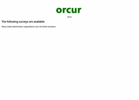 Survey.orcur.com thumbnail