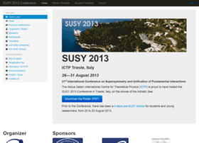 Susy2013.ictp.it thumbnail