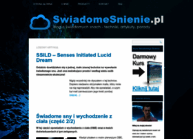 Swiadomesnienie.pl thumbnail Swiadomesnienie.pl thumbnail