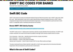 Swiftbiccode.com thumbnail