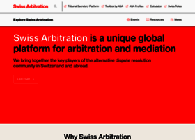 Swissarbitration.org thumbnail