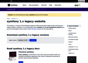 Symfony-project.org thumbnail