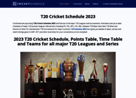 T20.cricketschedule.com thumbnail