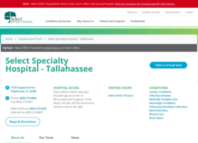 Tallahassee.selectspecialtyhospitals.com thumbnail