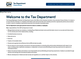 Taxdepartment.gwu.edu thumbnail