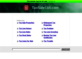 Taxsalelist.com thumbnail