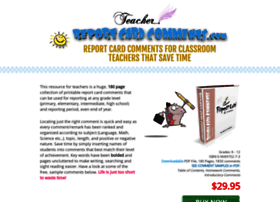 Teacherreportcardcomments.com thumbnail