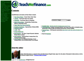 Teachmefinance.com thumbnail
