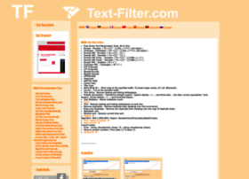 Text-filter.com thumbnail