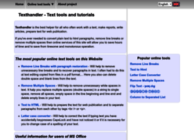 Texthandler.com thumbnail