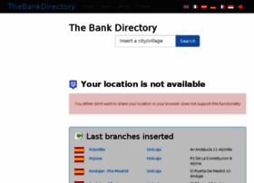 Thebankdirectory.com thumbnail