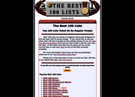 Thebest100lists.com thumbnail