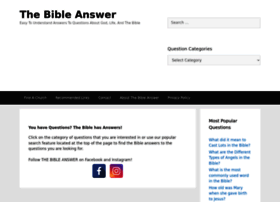 Thebibleanswer.org thumbnail