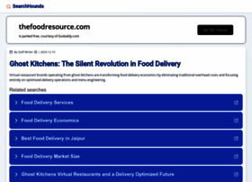 Thefoodresource.com thumbnail