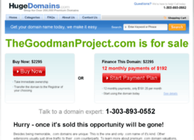 Thegoodmanproject.com thumbnail