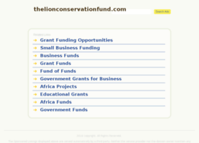 Thelionconservationfund.com thumbnail